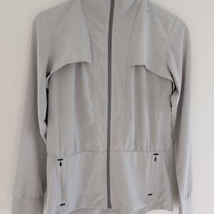 Brooks Light Gray Running Jacket